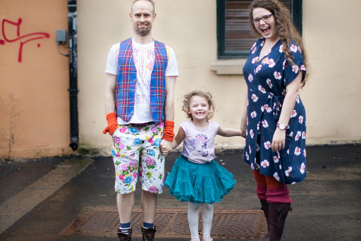 Queen Raae, Cap'n Ola and Pirate Princess Lillian. A small family (business).